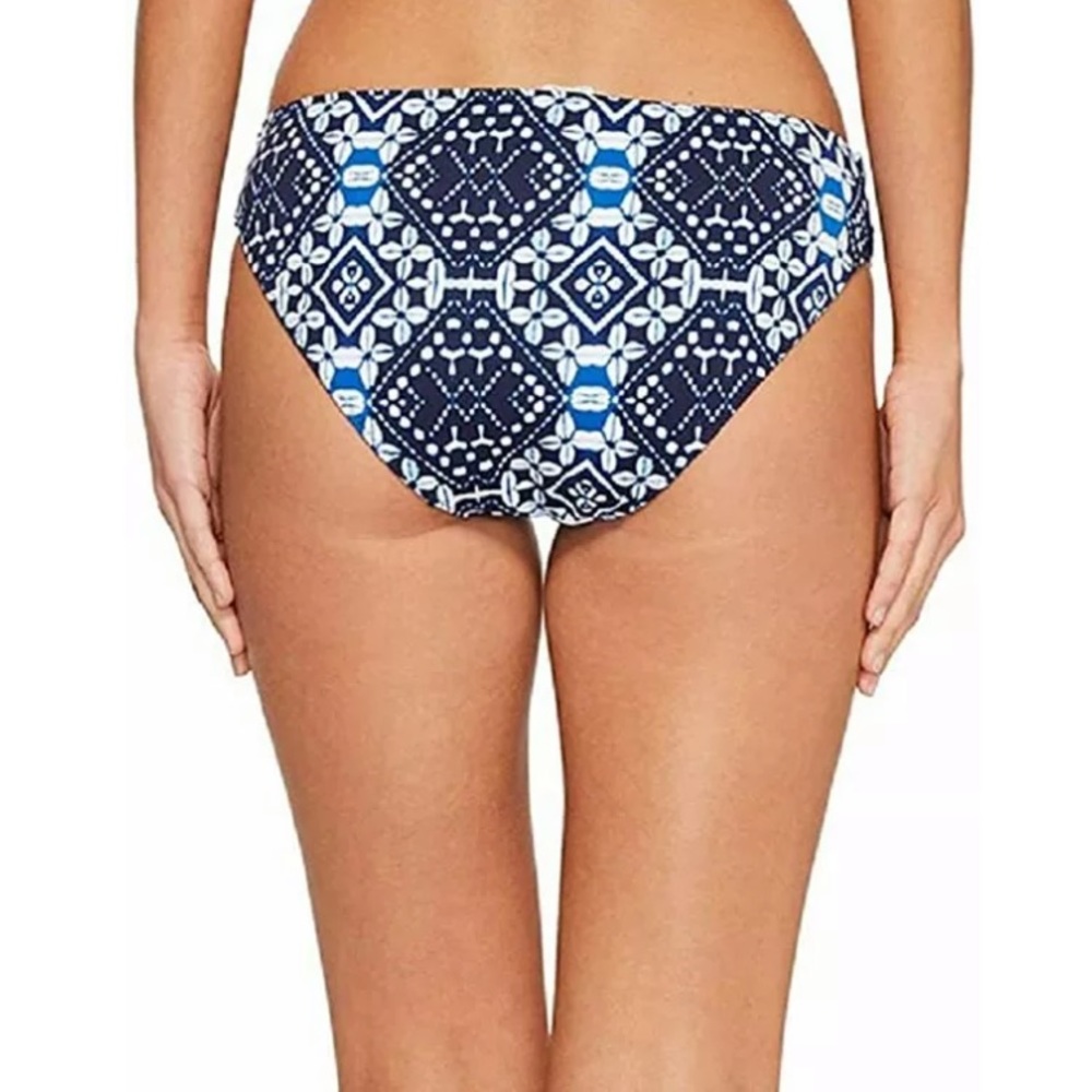 Tommy Bahama Cowrie High-Waist Shirred Side Tab Bikini Bottoms - Picture 6 of 10